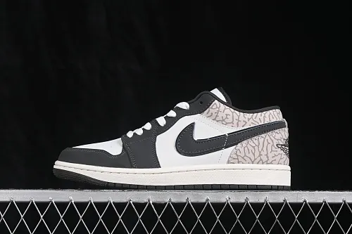 All categories Air Jordan Jordan series basketball shoes Air Jordan 1 Low G version pure original Air Jordan 1 Low AJ1 Joe 1 white gray burst pattern low-top retro cultural basketball shoes IU2268-100